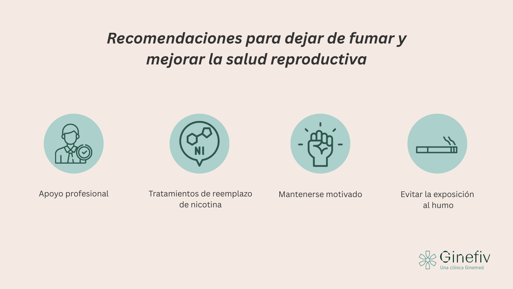 Recomendaciones para dejar de fumar y mejorar la salud reproductiva