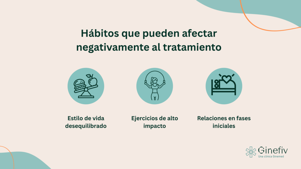 Hábitos que afectan al tratamiento